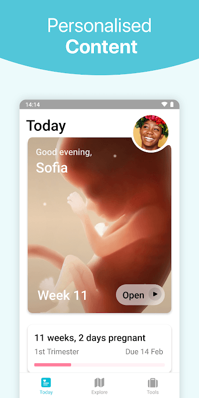 Pregnancy + | Tracker App — Screenshot 2