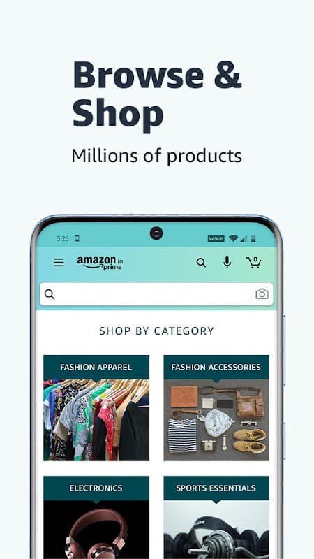 Amazon India Shop, Pay, miniTV — Screenshot 1